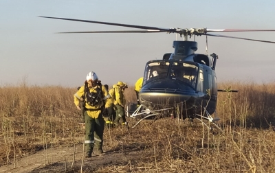 La provincia trabaja en operativo interministerial para el combate de incendios en Entre Ríos