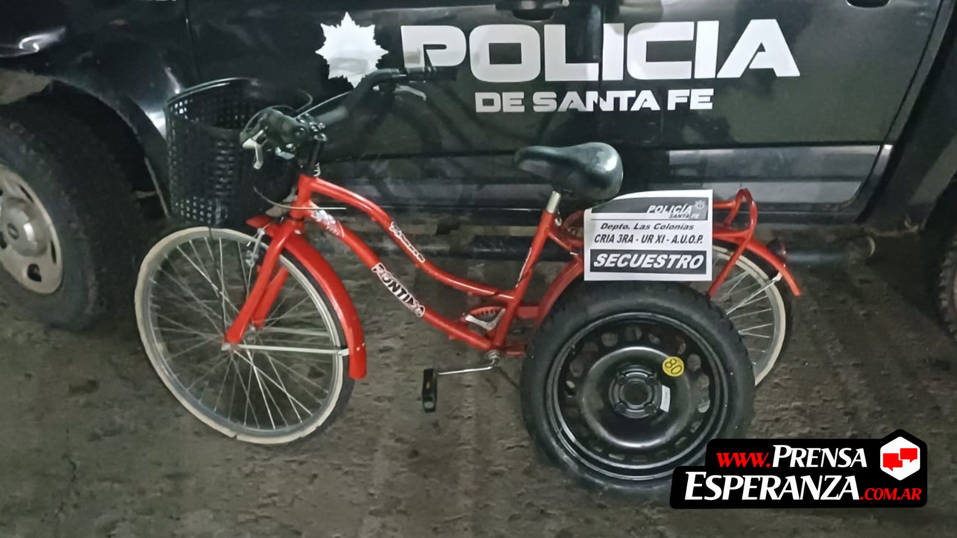 Recuperaron una bicicleta robada y aprehendieron al presunto autor en San Jerónimo Norte