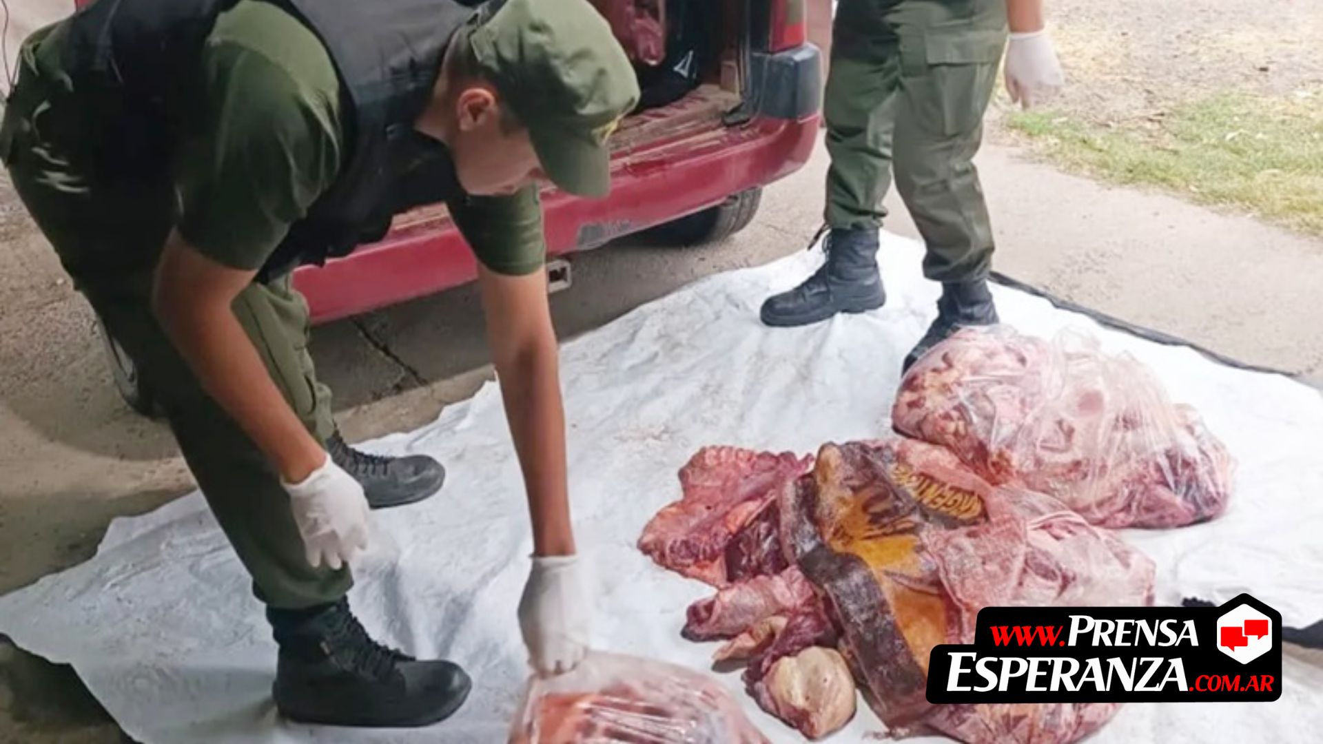 Más de 240 kilos de carne en mal estado fueron secuestrados en un operativo policial