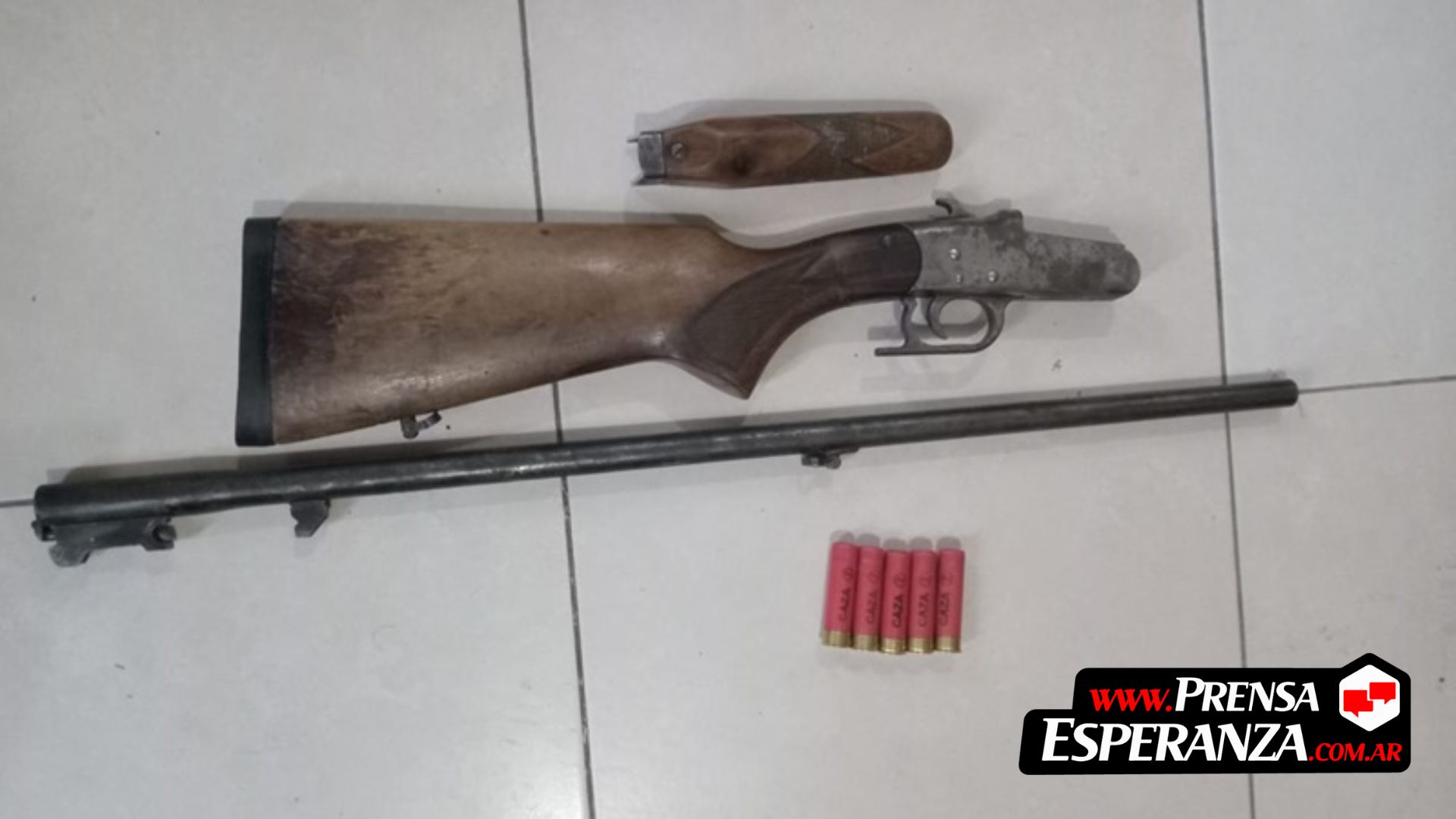 Aprehendieron a un hombre en Esperanza por tenencia indebida de un arma de fuego