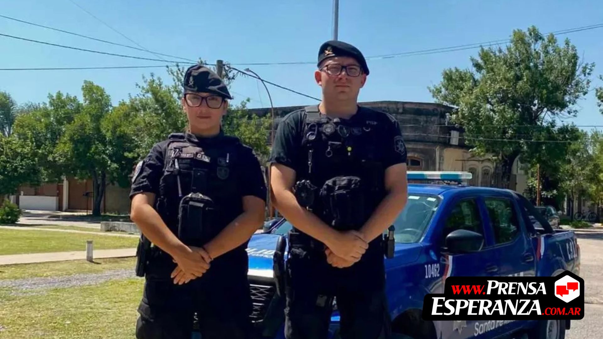 Rápida intervención policial salvó la vida de un deportista en Esperanza